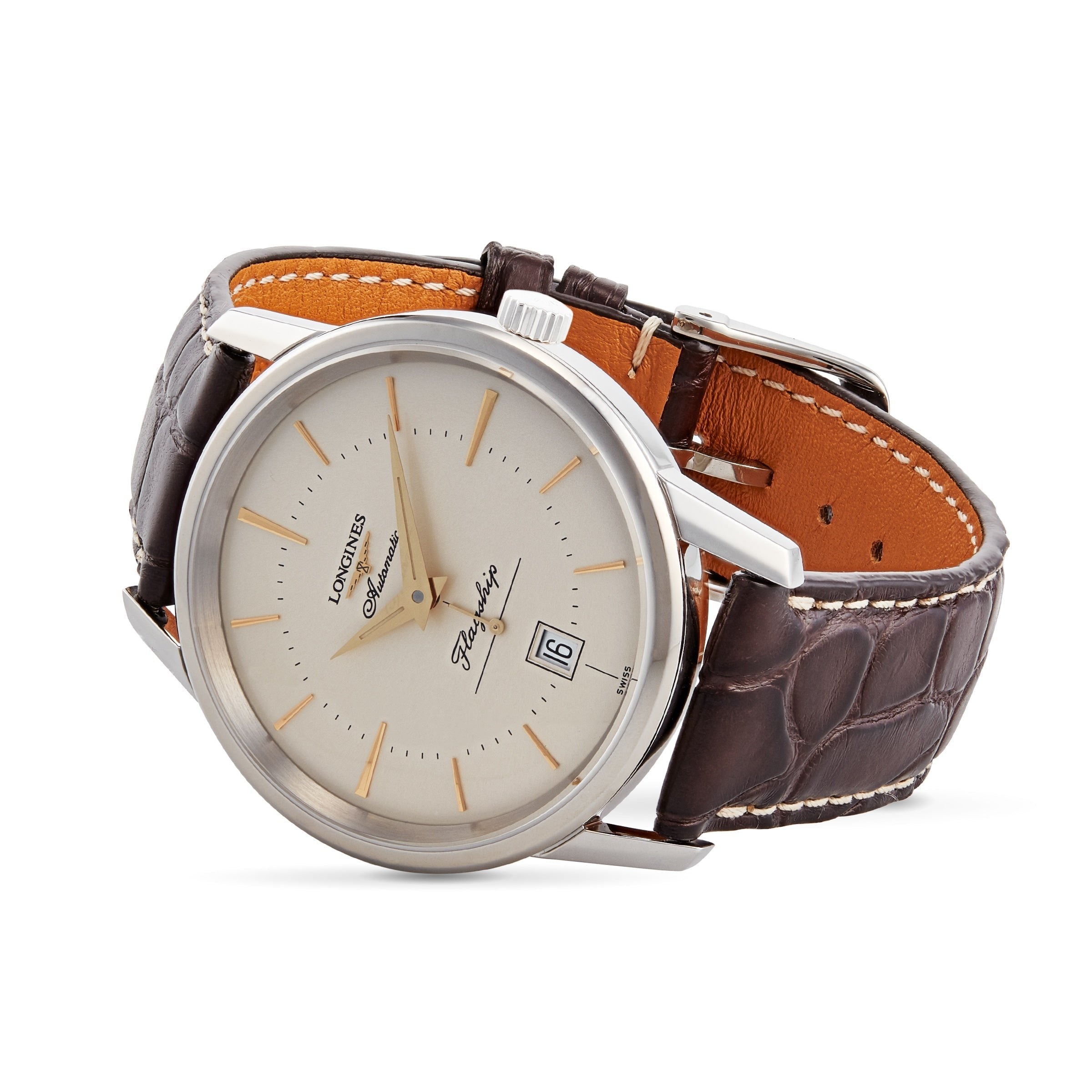 Flagship Heritage | 38mm, Alligator Leather, Cream Dial