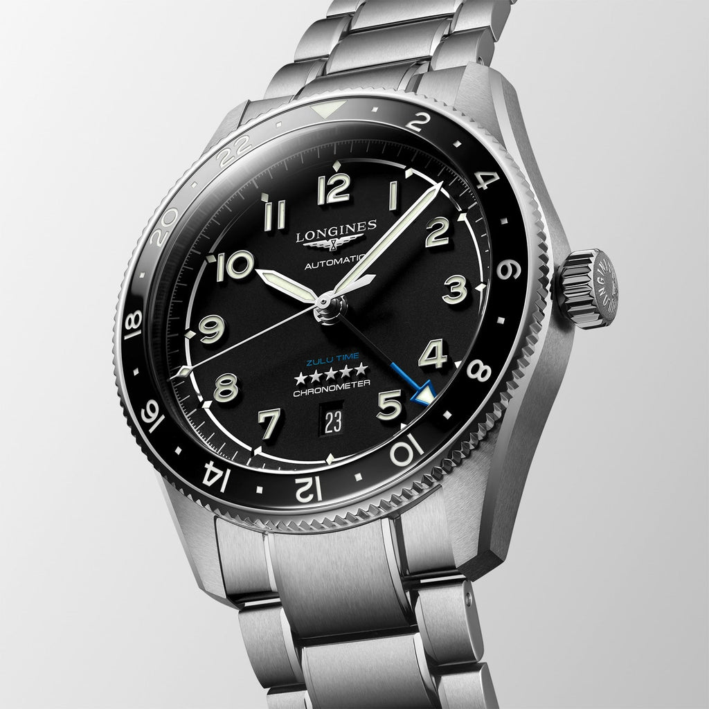 Spirit Zulu Time | 42mm, Stainless Steel, Black Dial