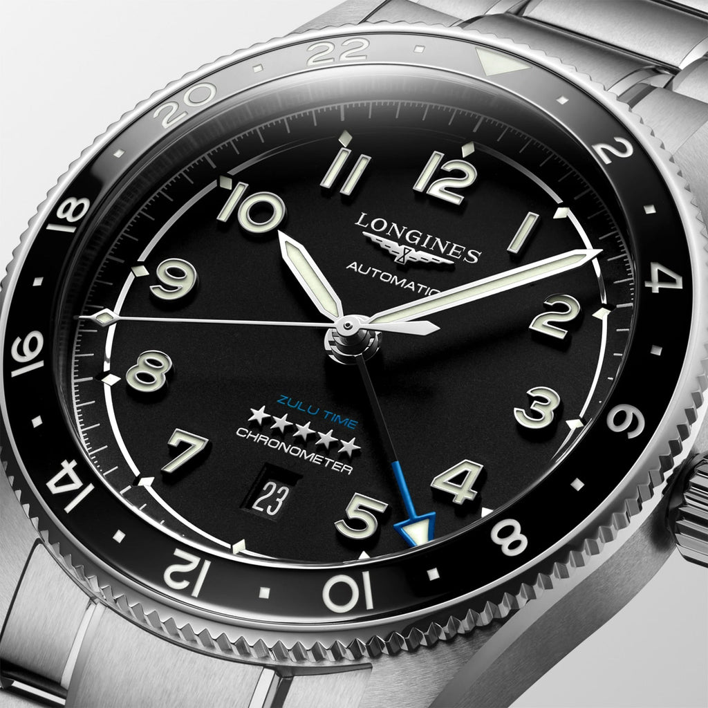 Spirit Zulu Time | 42mm, Stainless Steel, Black Dial