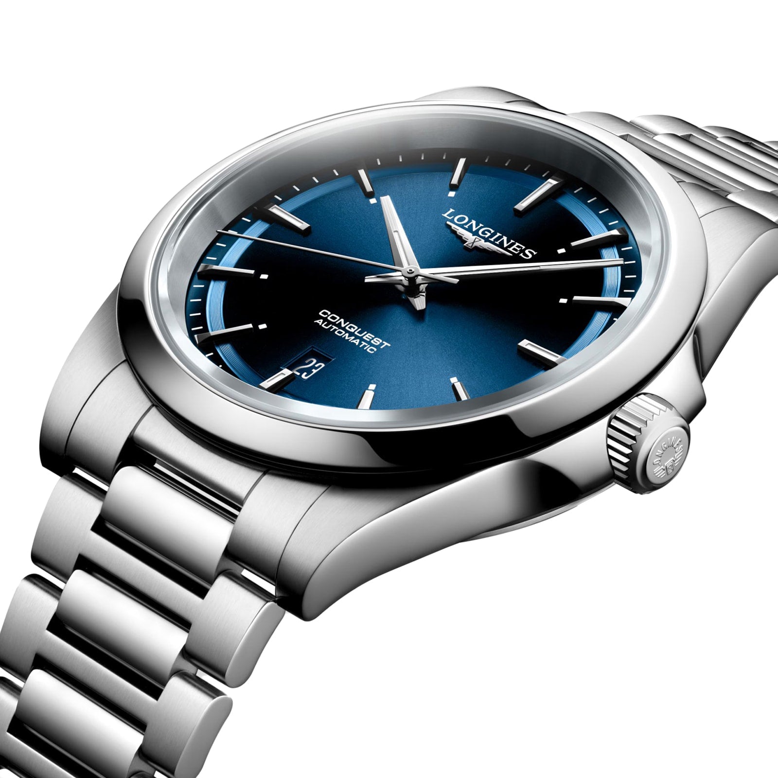 Conquest | 41mm, Stainless Steel, Blue Dial