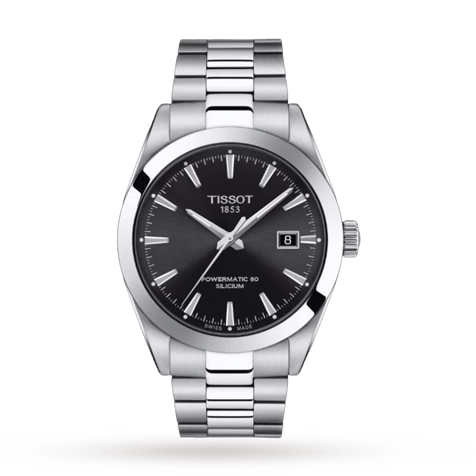 Gentleman Powermatic 80 Silicium | 40mm, Stainless Steel, Black Dial