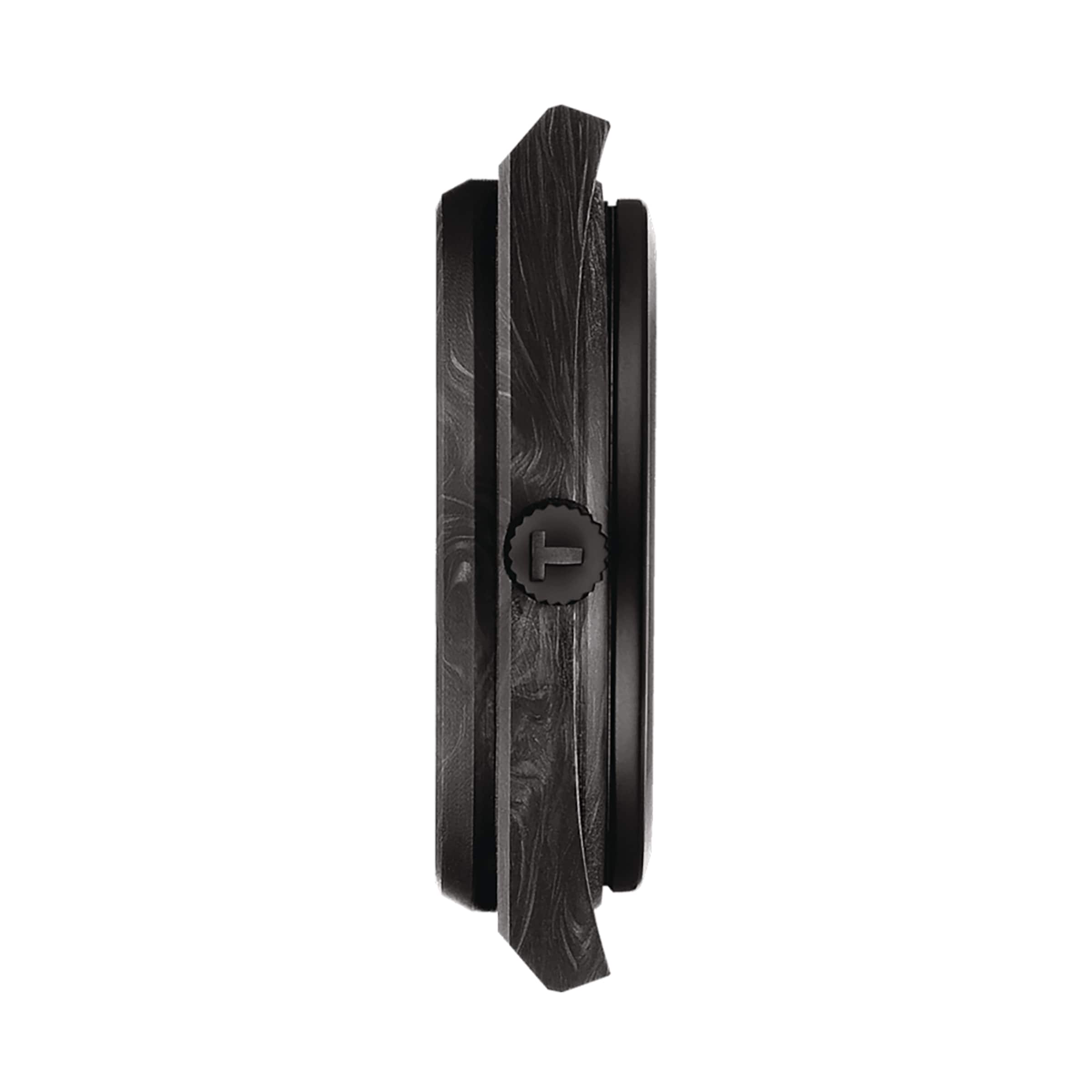 PRX Powermatic 80 Carbon | 40mm, Rubber Strap, Black Dial