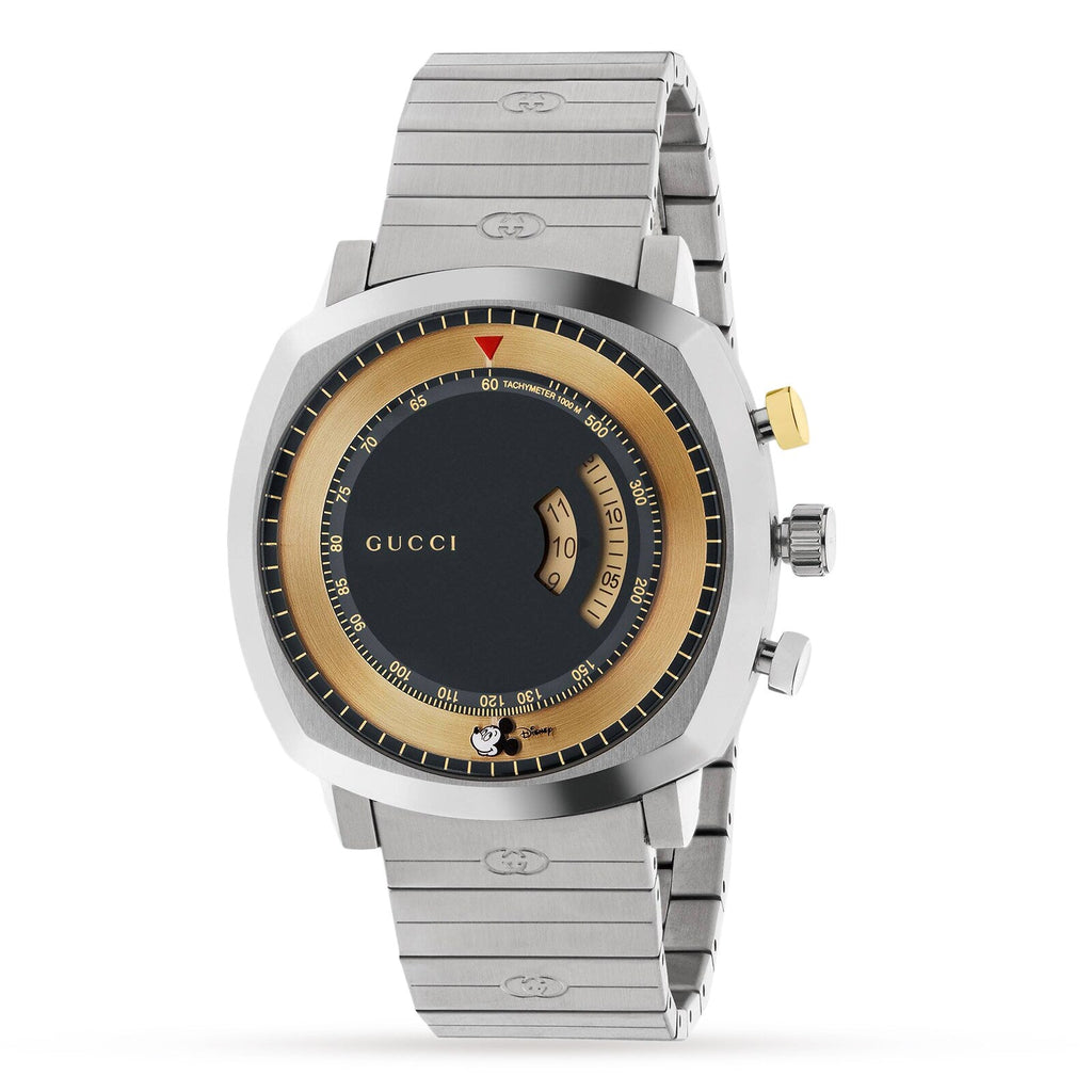 Gucci Grip Watch 40mm Mickey Mouse Gold