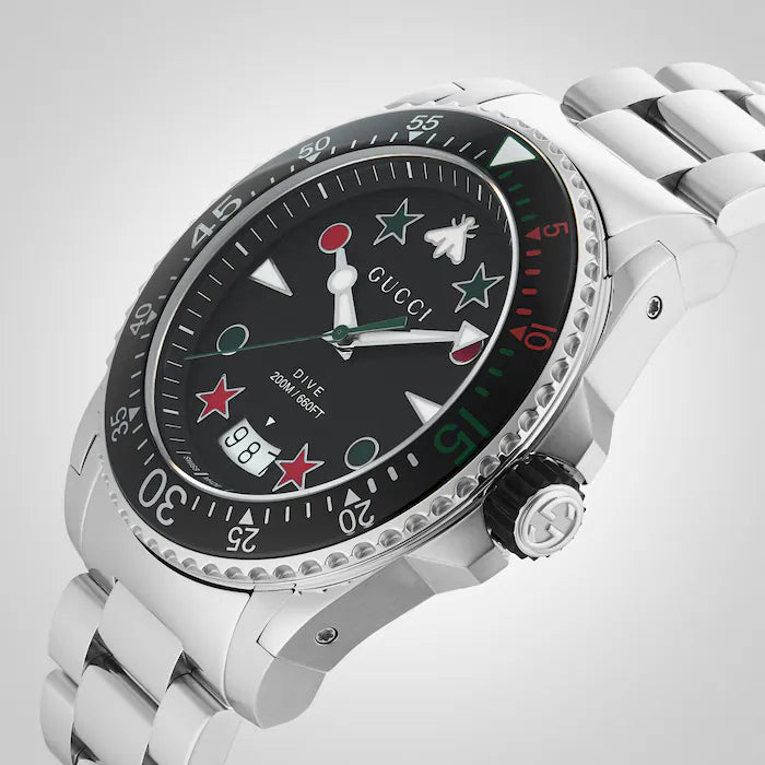 Gucci Watch Dive 40mm Black