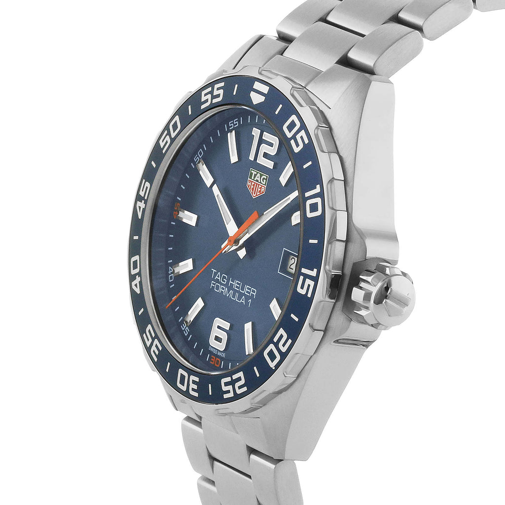 Formula 1 Date | 43mm, Stainless Steel, Blue Dial