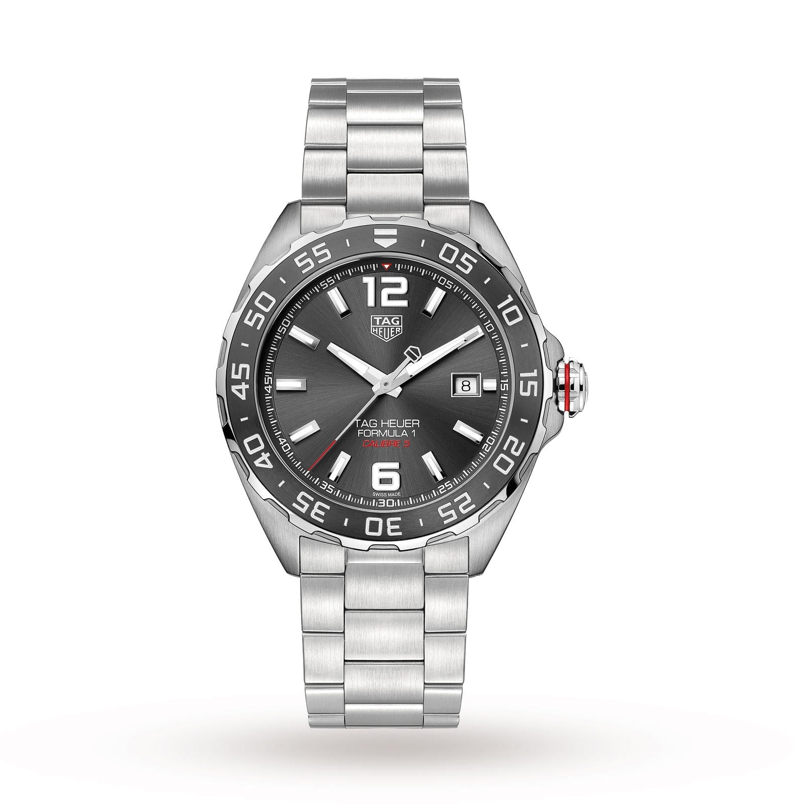 Formula 1 Date | 43mm, Stainless Steel, Anthracite Gray Dial