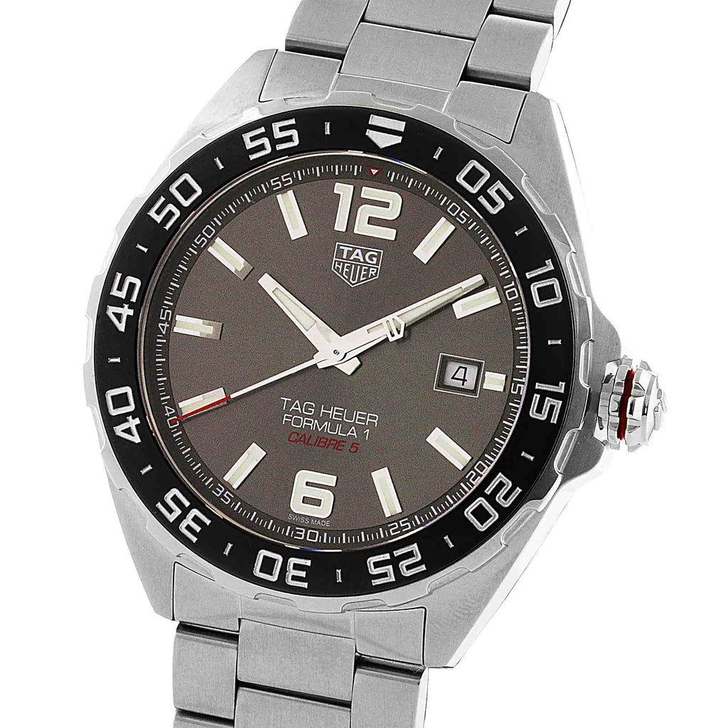 Formula 1 Date | 43mm, Stainless Steel, Anthracite Gray Dial