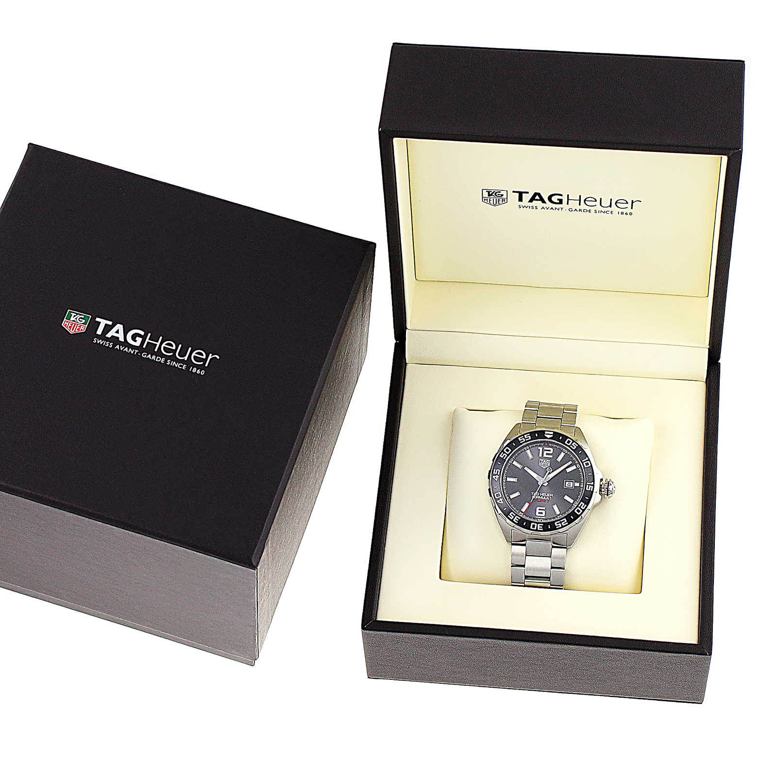 Formula 1 Date | 43mm, Stainless Steel, Anthracite Gray Dial