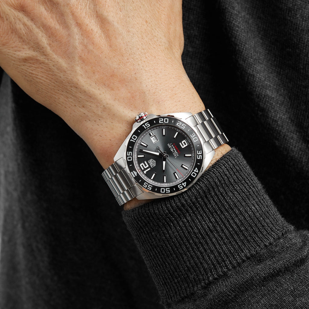 Formula 1 Date | 43mm, Stainless Steel, Anthracite Gray Dial