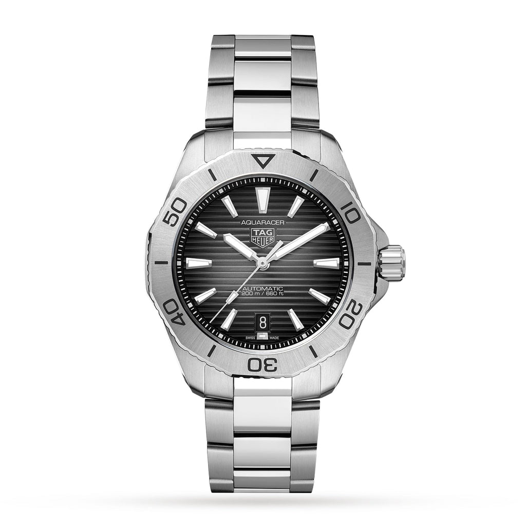 Aquaracer Professional 200 Date | 40mm, Stainless Steel, Black Dial