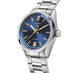 Carrera Date | 36mm, Stainless Steel, Blue Dial