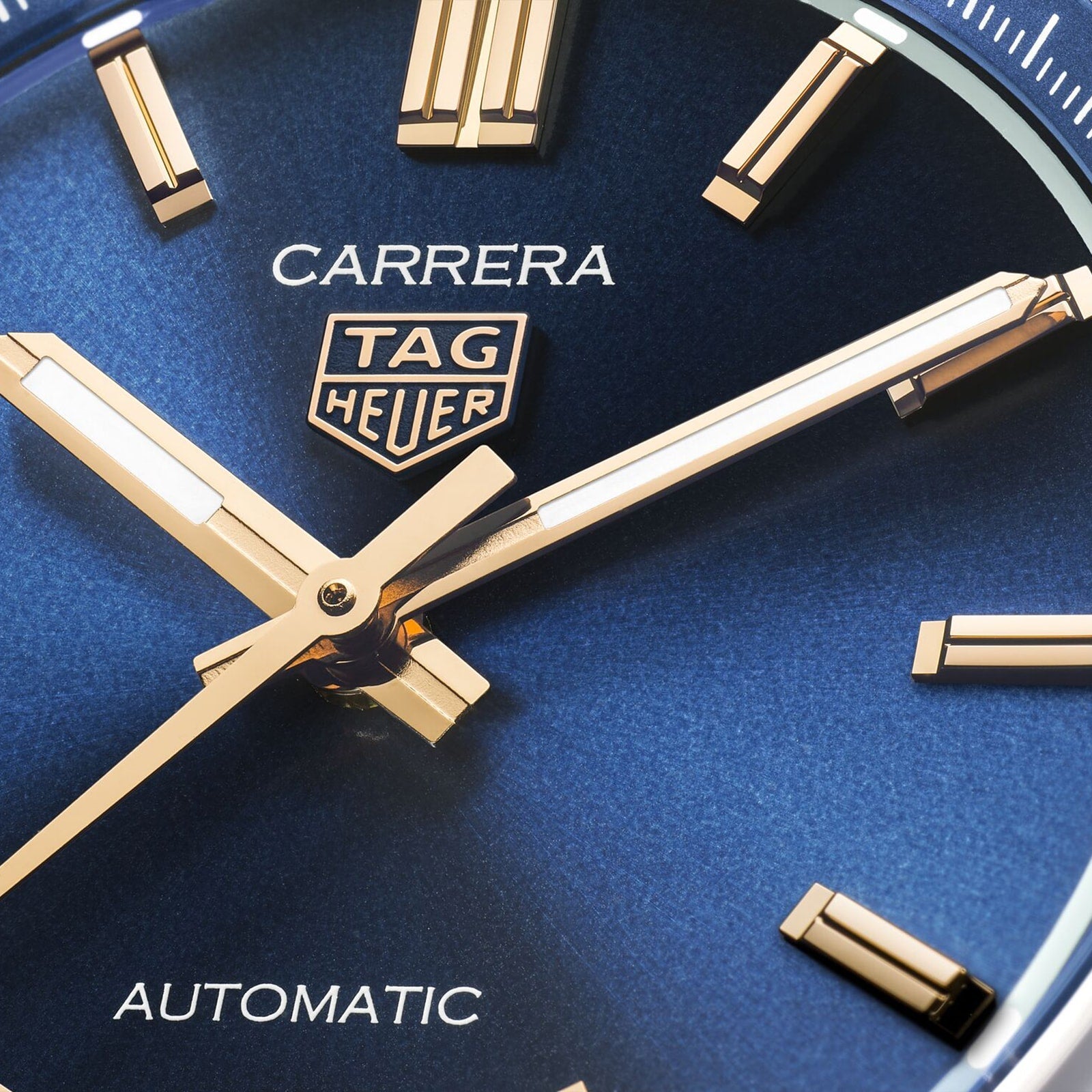 Carrera Date | 36mm, Stainless Steel, Blue Dial