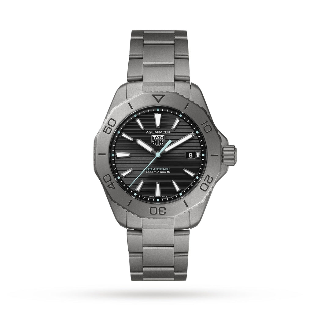 Aquaracer Professional 200 Solargraph | 40mm, Titanium, Black Dial