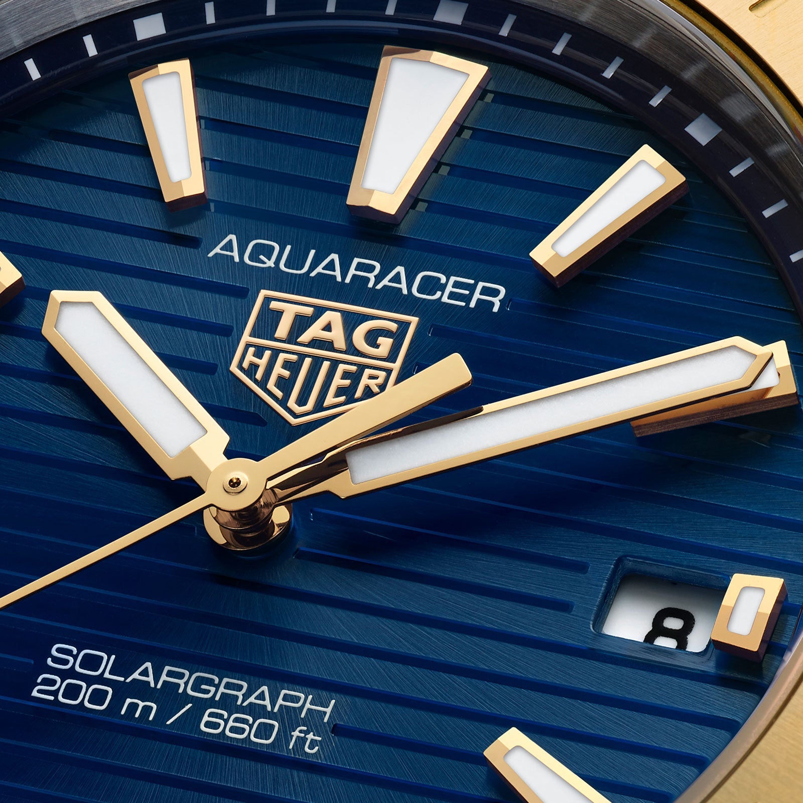 Aquaracer Professional 200 Solargraph | 40mm, Two-Tone Stainless Steel & PVD Yellow Gold, Blue Dial