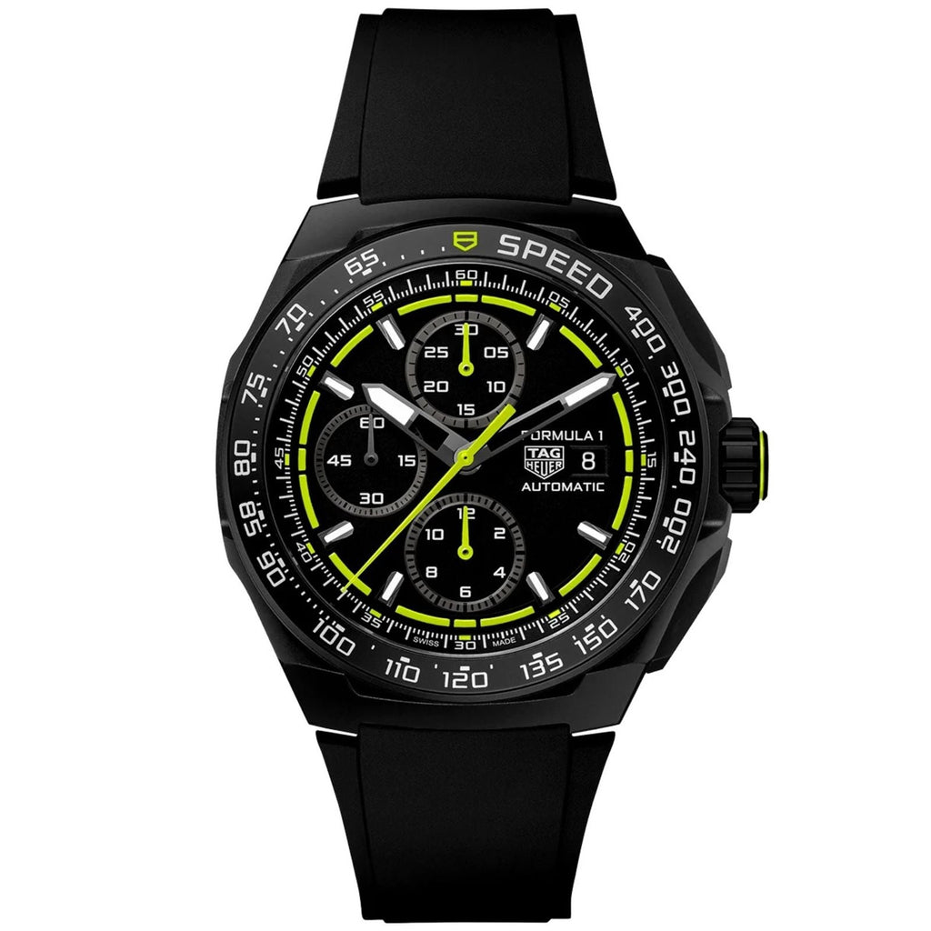 Formula 1 Chronograph | 44mm, Rubber Strap, Black Dial