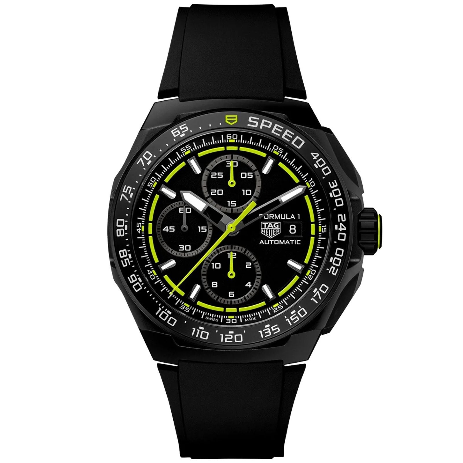 Formula 1 Chronograph | 44mm, Rubber Strap, Black Dial