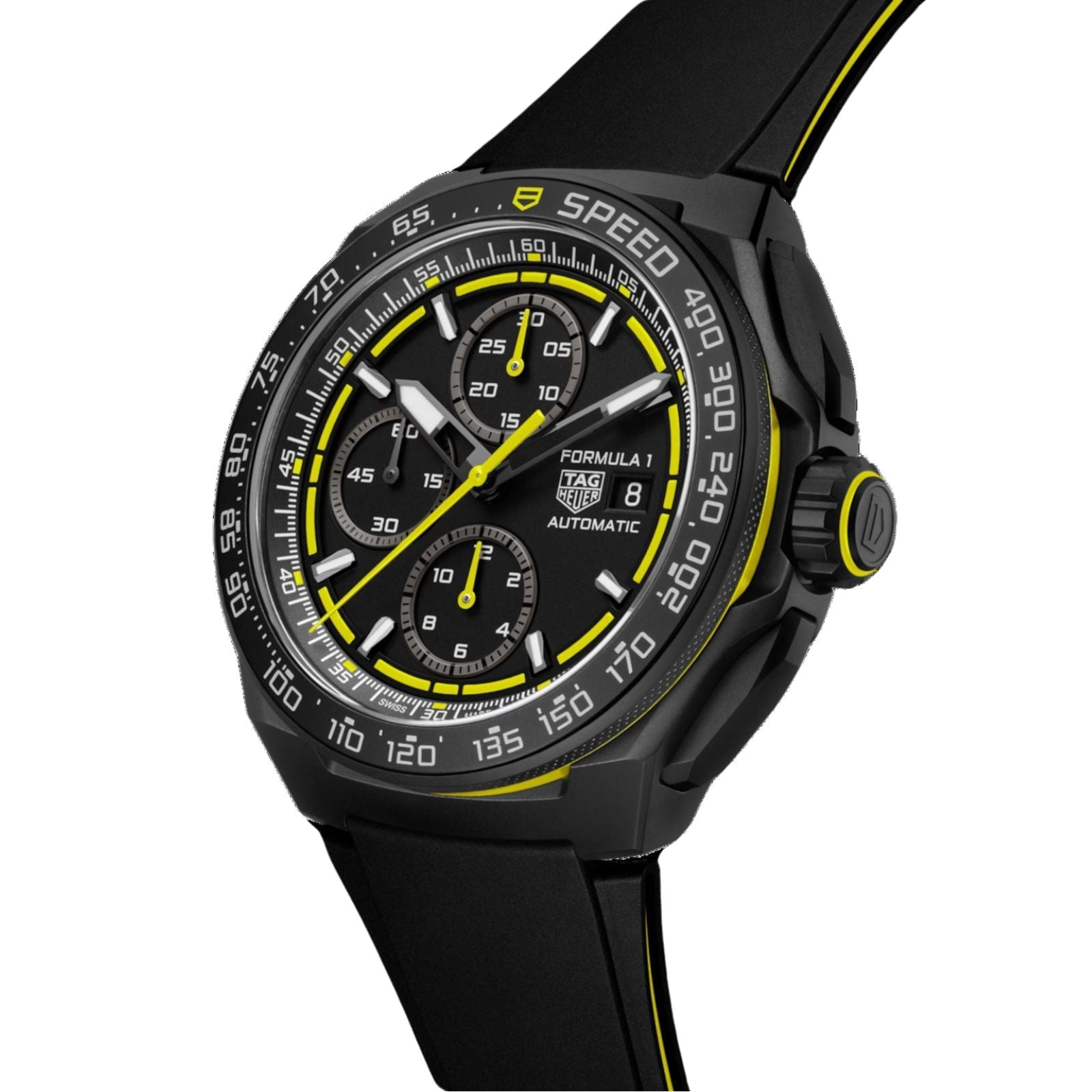 Formula 1 Chronograph | 44mm, Rubber Strap, Black Dial