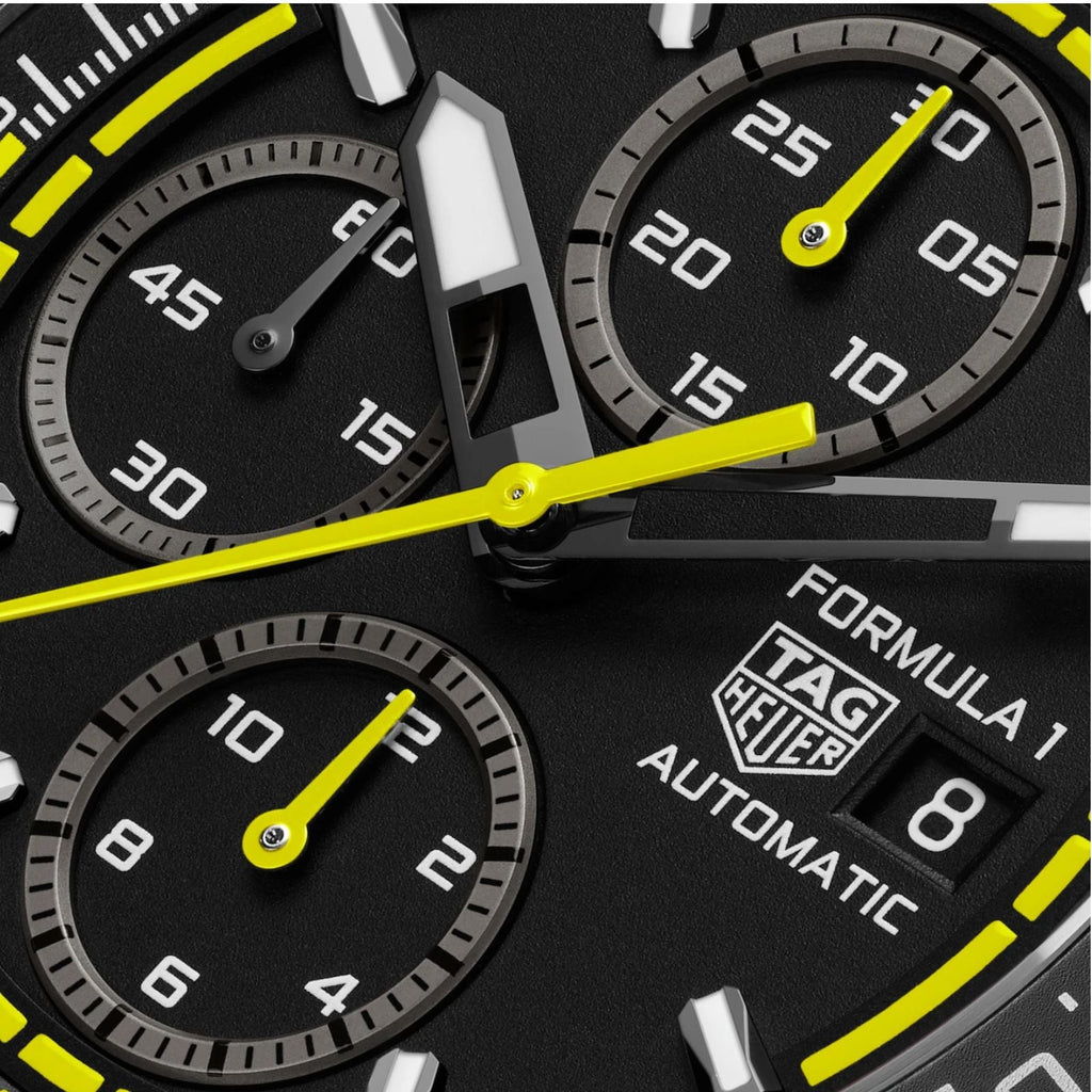 Formula 1 Chronograph | 44mm, Rubber Strap, Black Dial