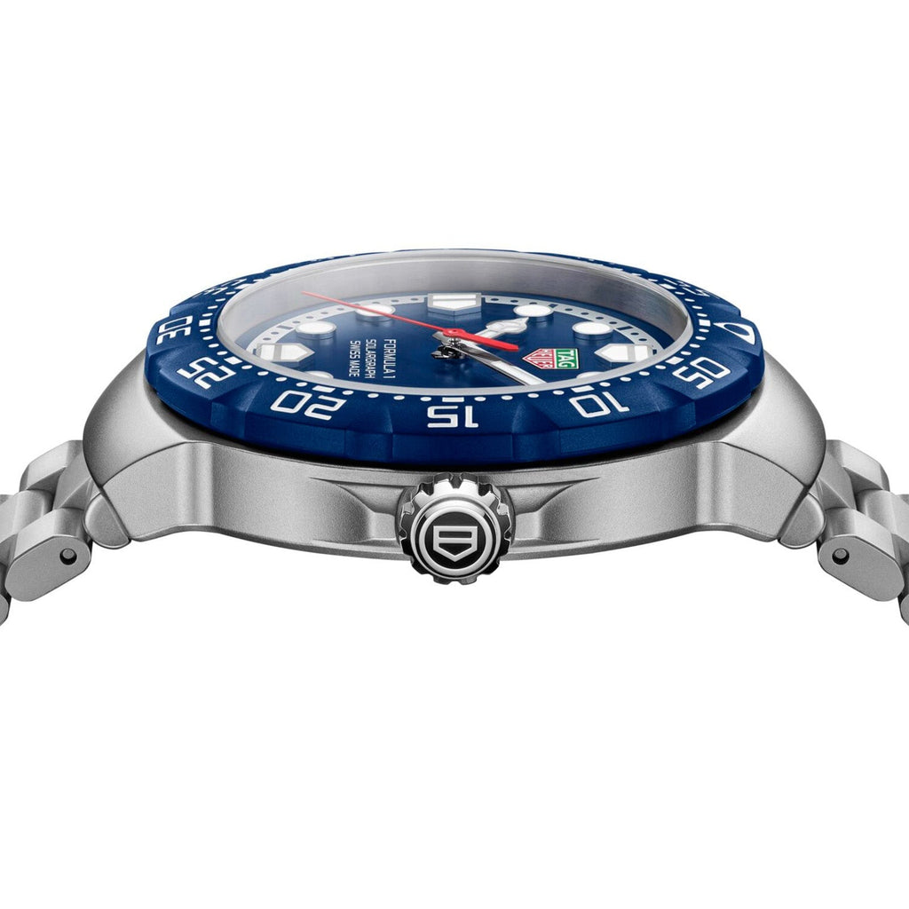 Formula 1 Solargraph | 38mm, Stainless Steel, Blue Dial
