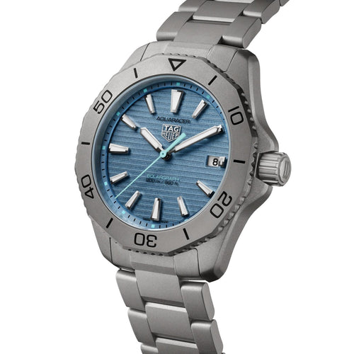 Aquaracer Professional 200 Solargraph | 40mm, Titanium, Blue Dial