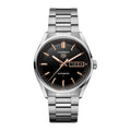 Carrera Day-Date | 41mm, Stainless Steel, Black & Rose Gold Dial