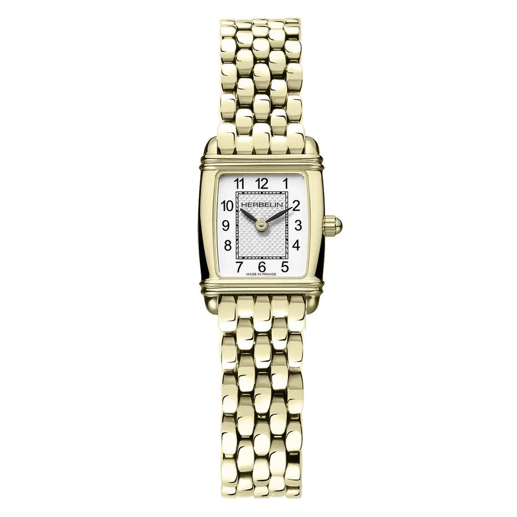 Herbelin Art Deco Tonneau Gold Ladies Watch