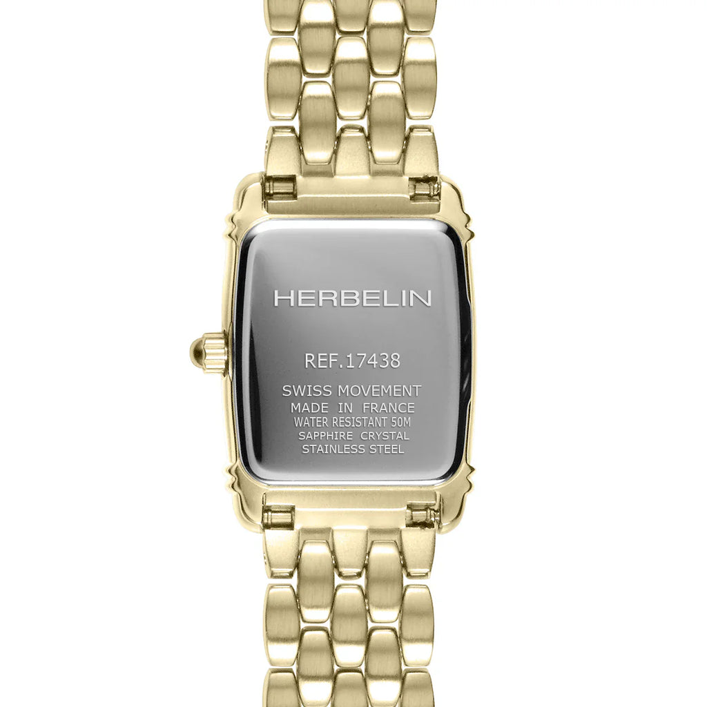Herbelin Art Deco Tonneau Gold Ladies Watch