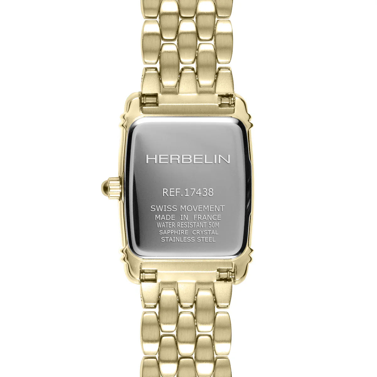 Herbelin Art Deco Tonneau Gold Ladies Watch