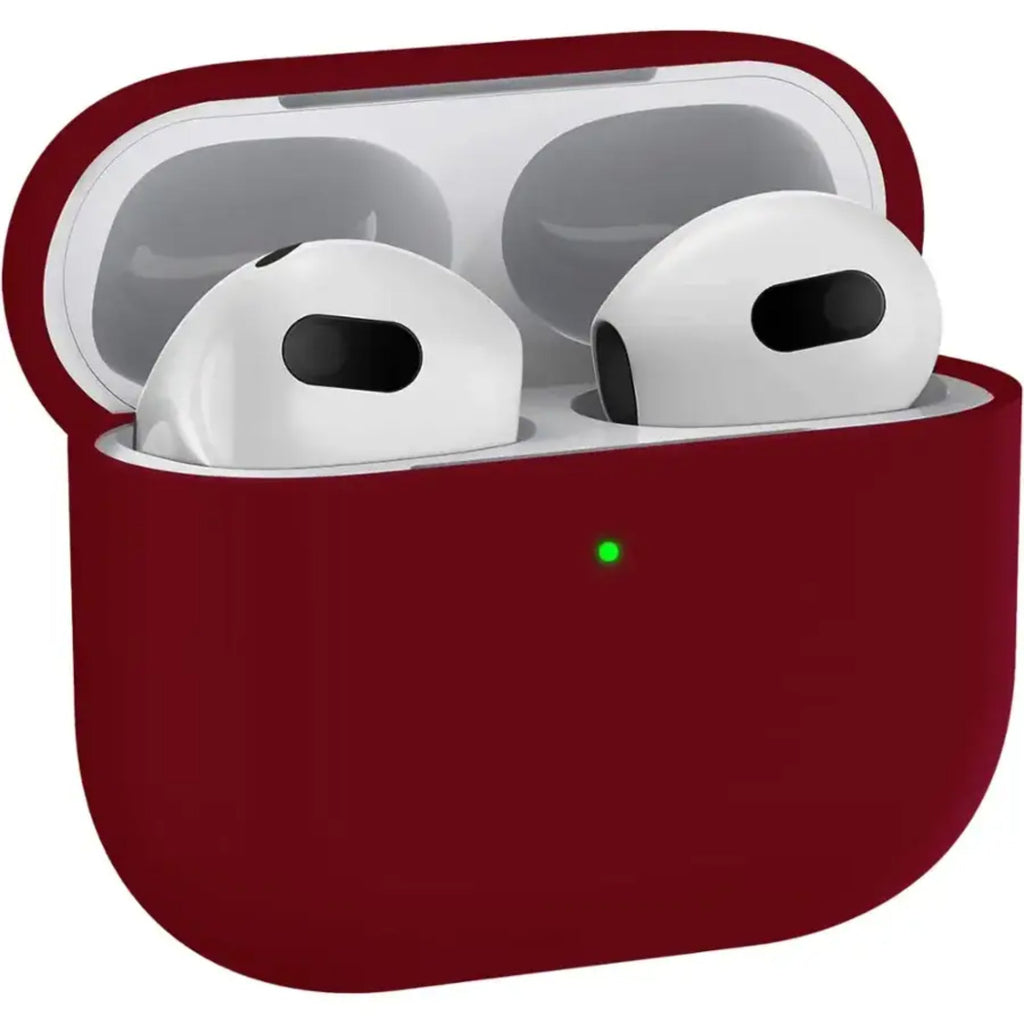 SAHARA - Silicone Case for Apple AirPods 3 (3rd Generation 2021) - Burgundy