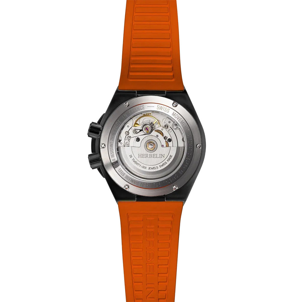 Herbelin Cap Camarat Diver Automatic Men's Orange Watch