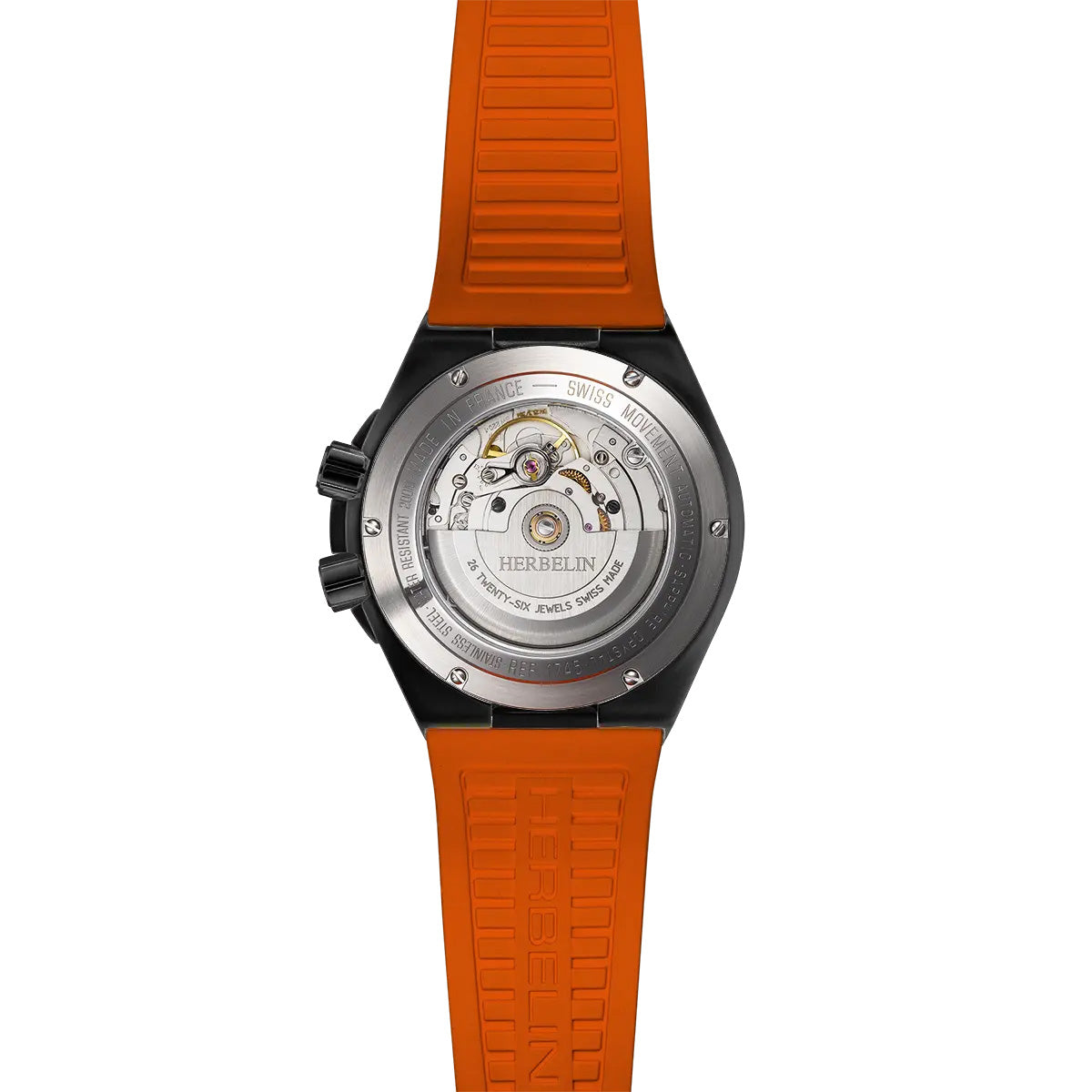 Herbelin Cap Camarat Diver Automatic Men's Orange Watch