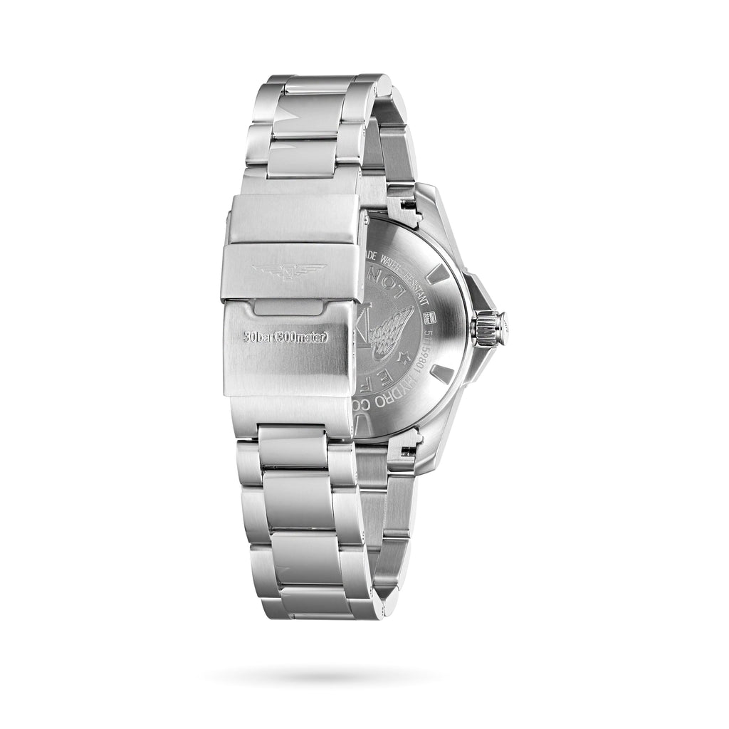 HydroConquest | 41mm, Stainless Steel, Black Dial