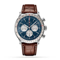 Navitimer B01 Chronograph 46 | 46mm, Alligator Leather, Blue Dial
