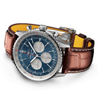 Navitimer B01 Chronograph 46 | 46mm, Alligator Leather, Blue Dial
