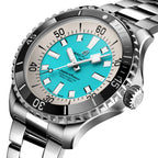 Superocean Automatic 44 | 44mm, Stainless Steel, Turquoise Dial