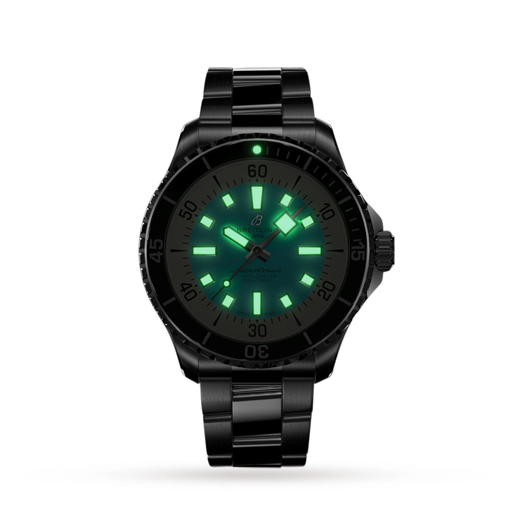 Superocean Automatic 44 | 44mm, Stainless Steel, Turquoise Dial