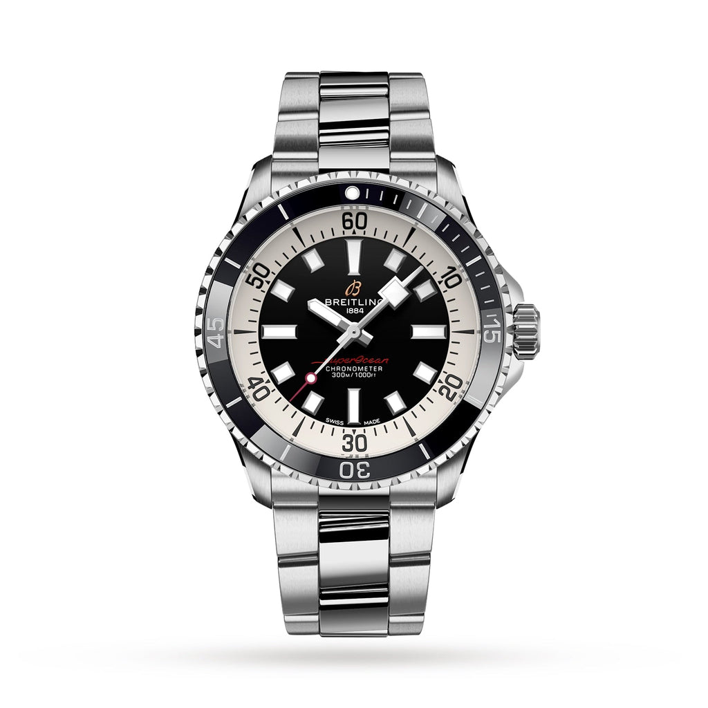 Superocean Automatic 42 | 42mm, Stainless Steel, Black Dial, Black Bezel
