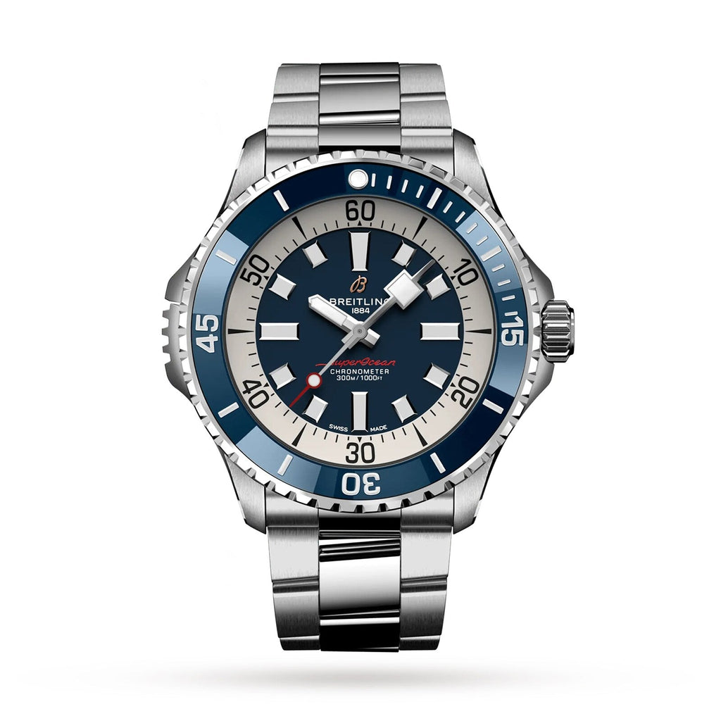 Superocean Automatic 46 | 46mm, Stainless Steel, Blue Dial
