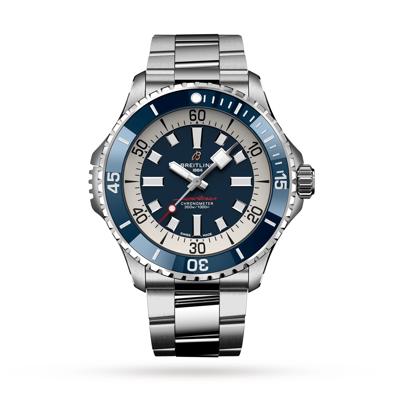 Superocean Automatic 46 | 46mm, Stainless Steel, Blue Dial
