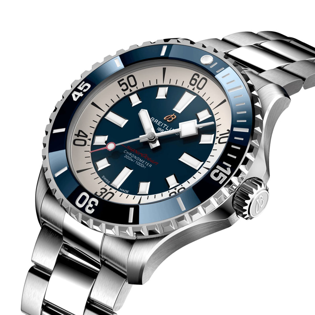 Superocean Automatic 46 | 46mm, Stainless Steel, Blue Dial