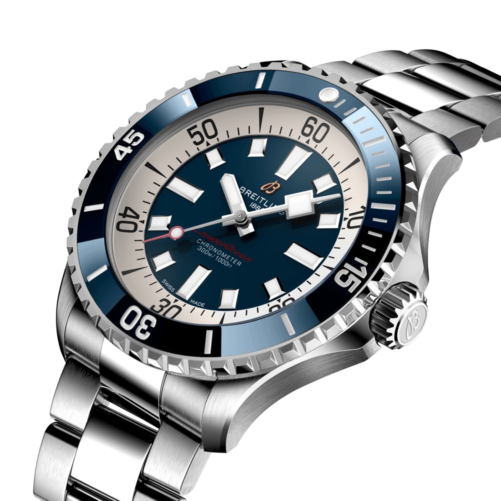 Superocean Automatic 46 | 46mm, Stainless Steel, Blue Dial