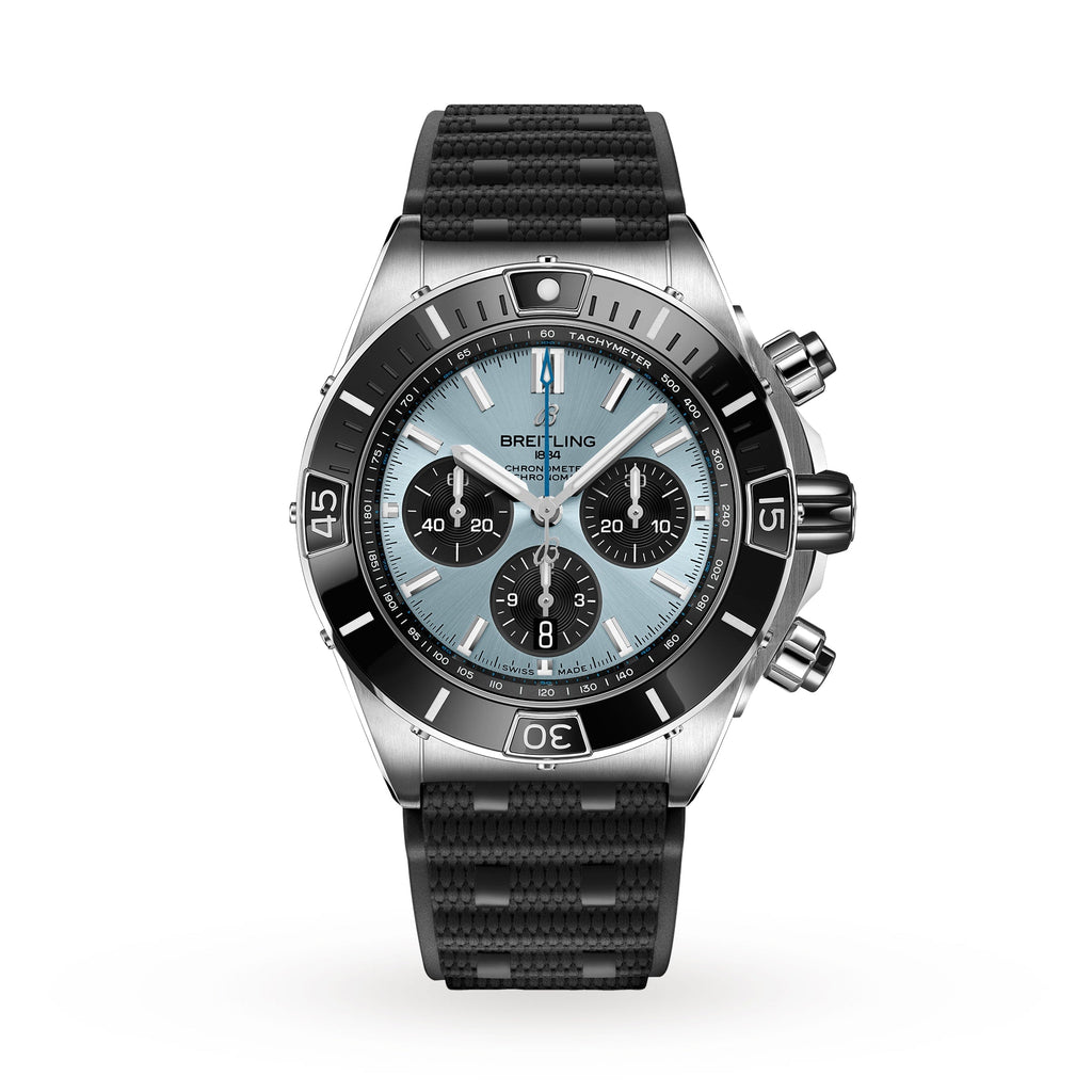 Super Chronomat B01 44 | 44mm, Rubber, Blue Dial