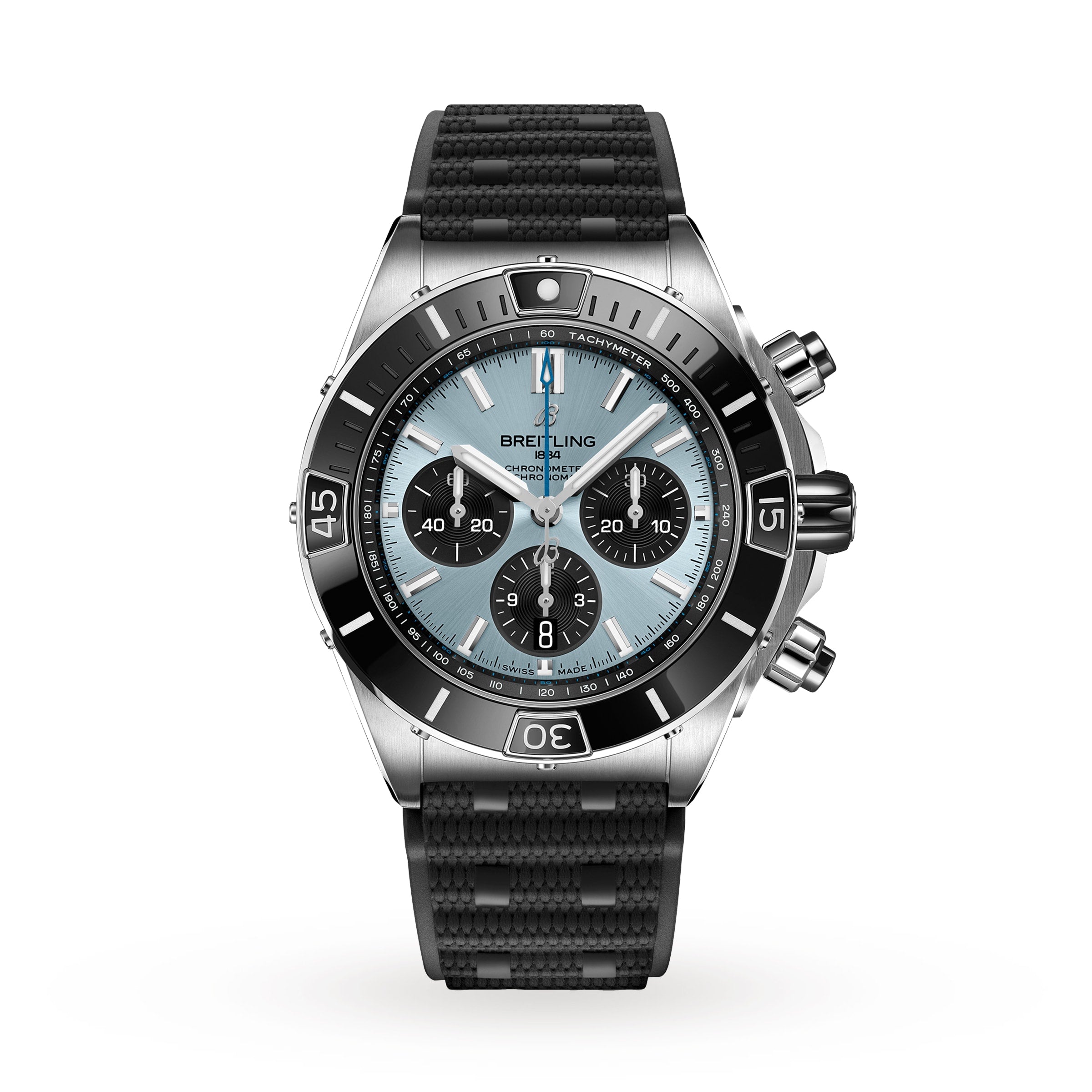 Super Chronomat B01 44 | 44mm, Rubber, Blue Dial