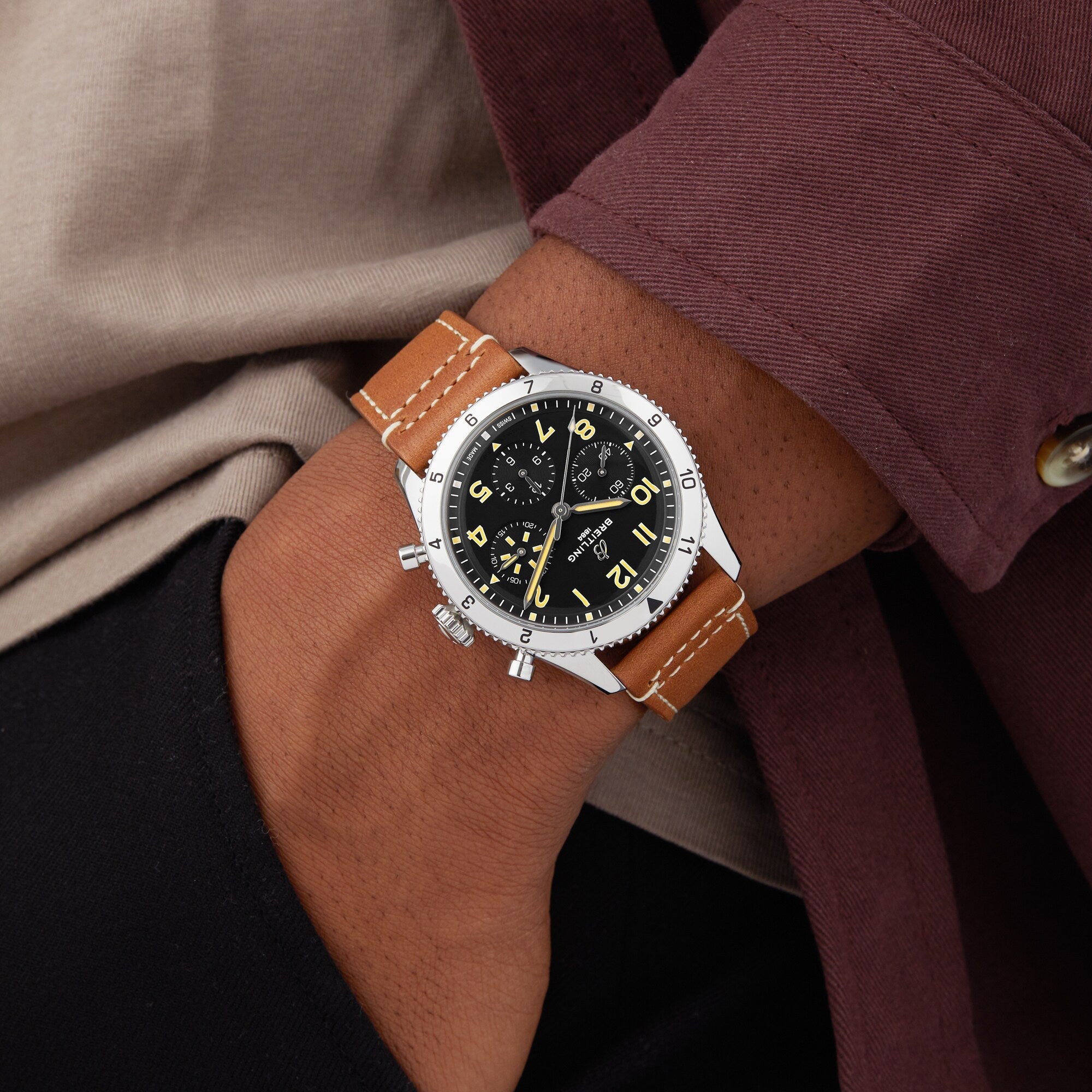 Classic AVI Chronograph 42 P-51 Mustang