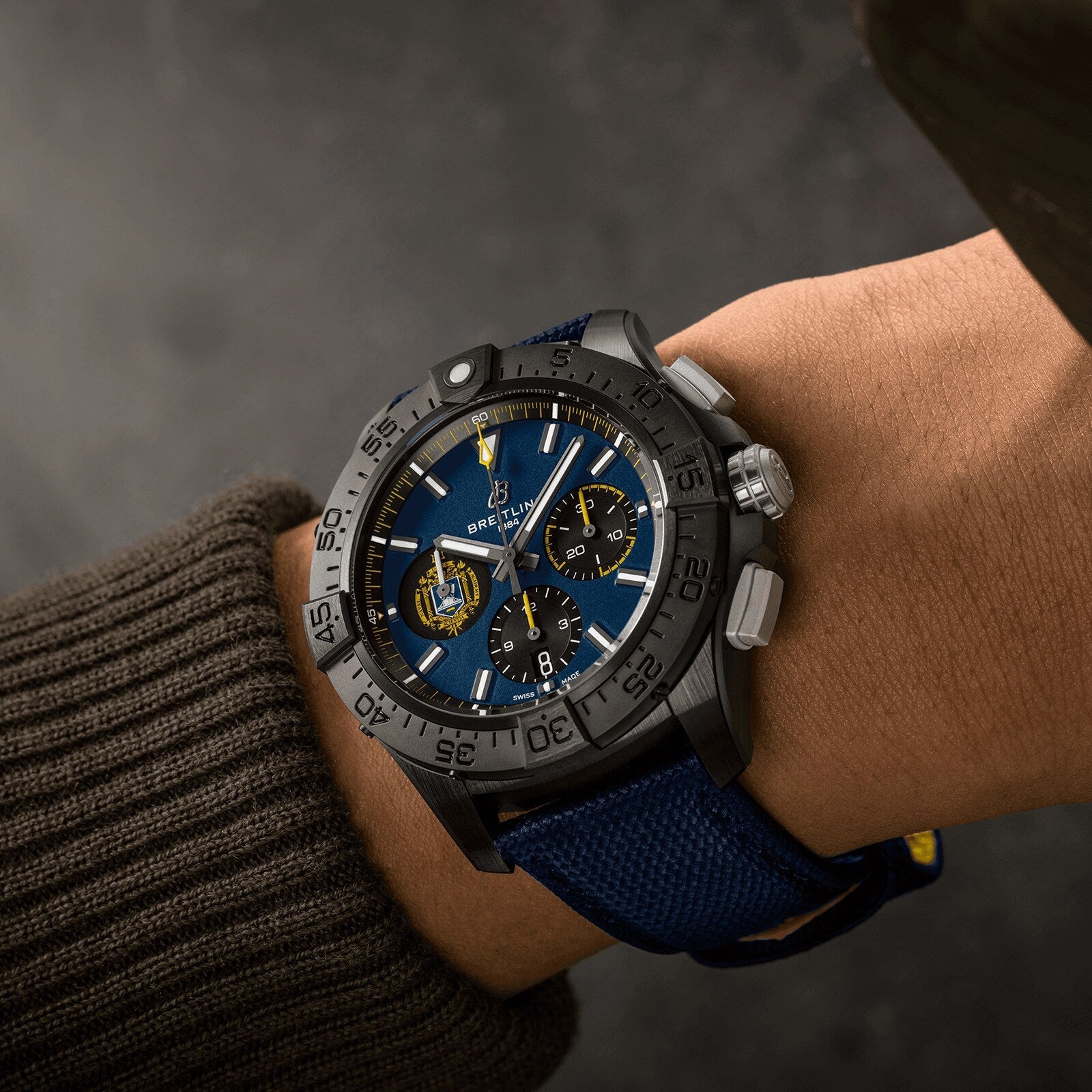 Avenger B01 Chronograph 44 Night Mission US Naval Academy
