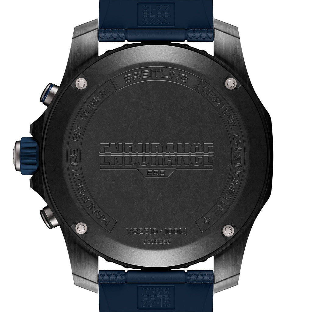 Endurance Pro 44 | 44mm, Blue Rubber, Black Dial