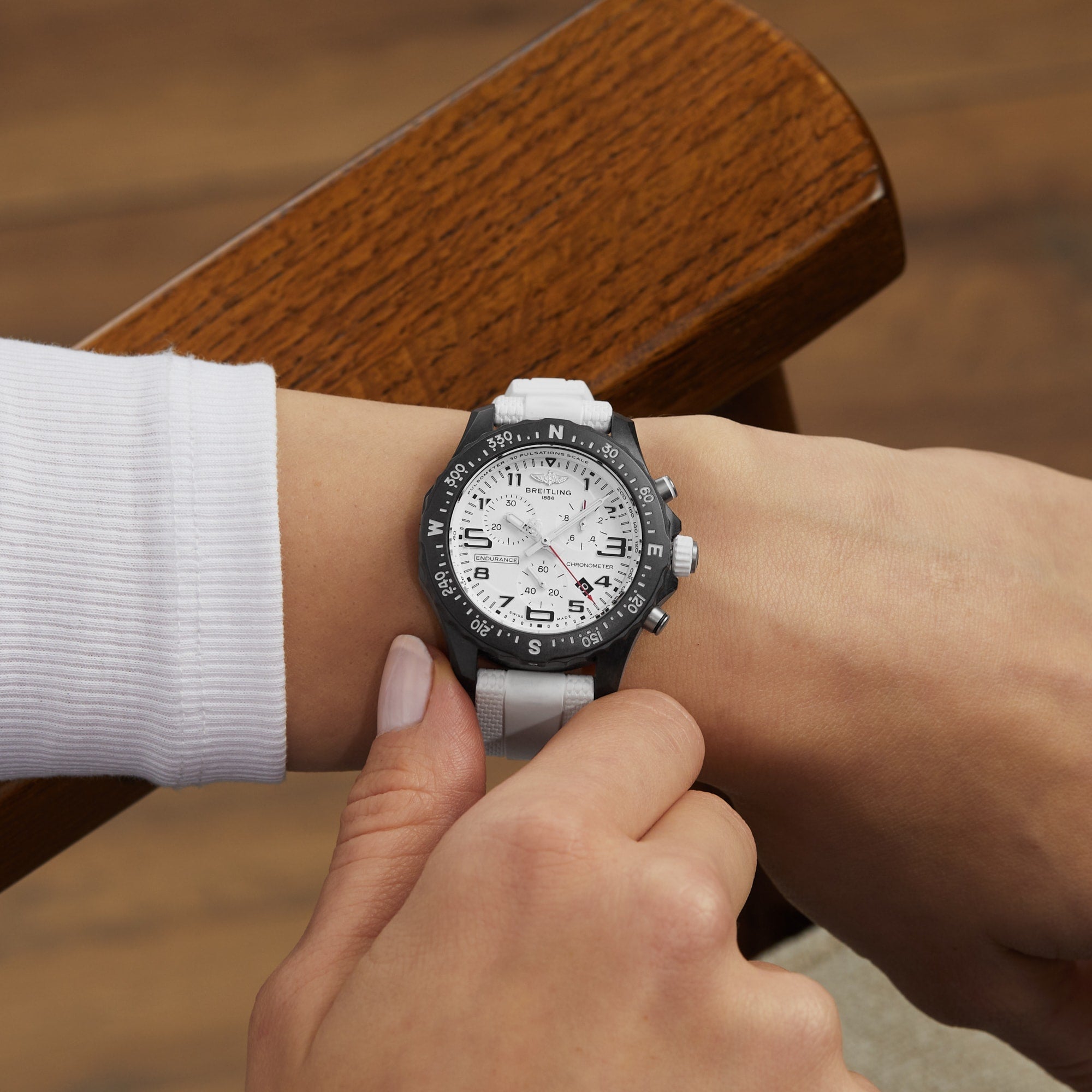 Endurance Pro 38 The Watches Of Switzerland Group Exclusive | 38mm, Rubber, White Dial