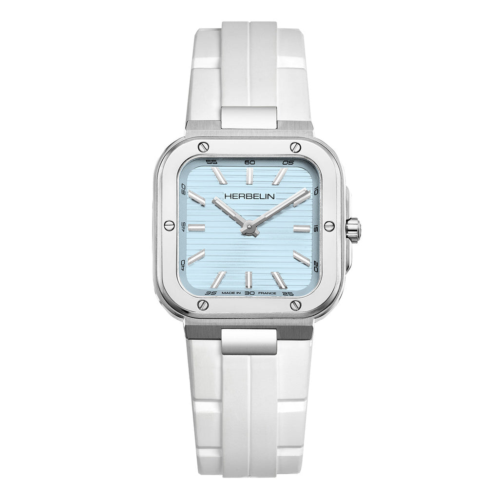 Herbelin Cap Camarat Square Ladies Arctic Blue Watch