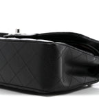 Caviar Quilted Small Double Flap Black