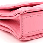 Crushed Calfskin Quilted XS Crush Chain Bag Sweet Pink